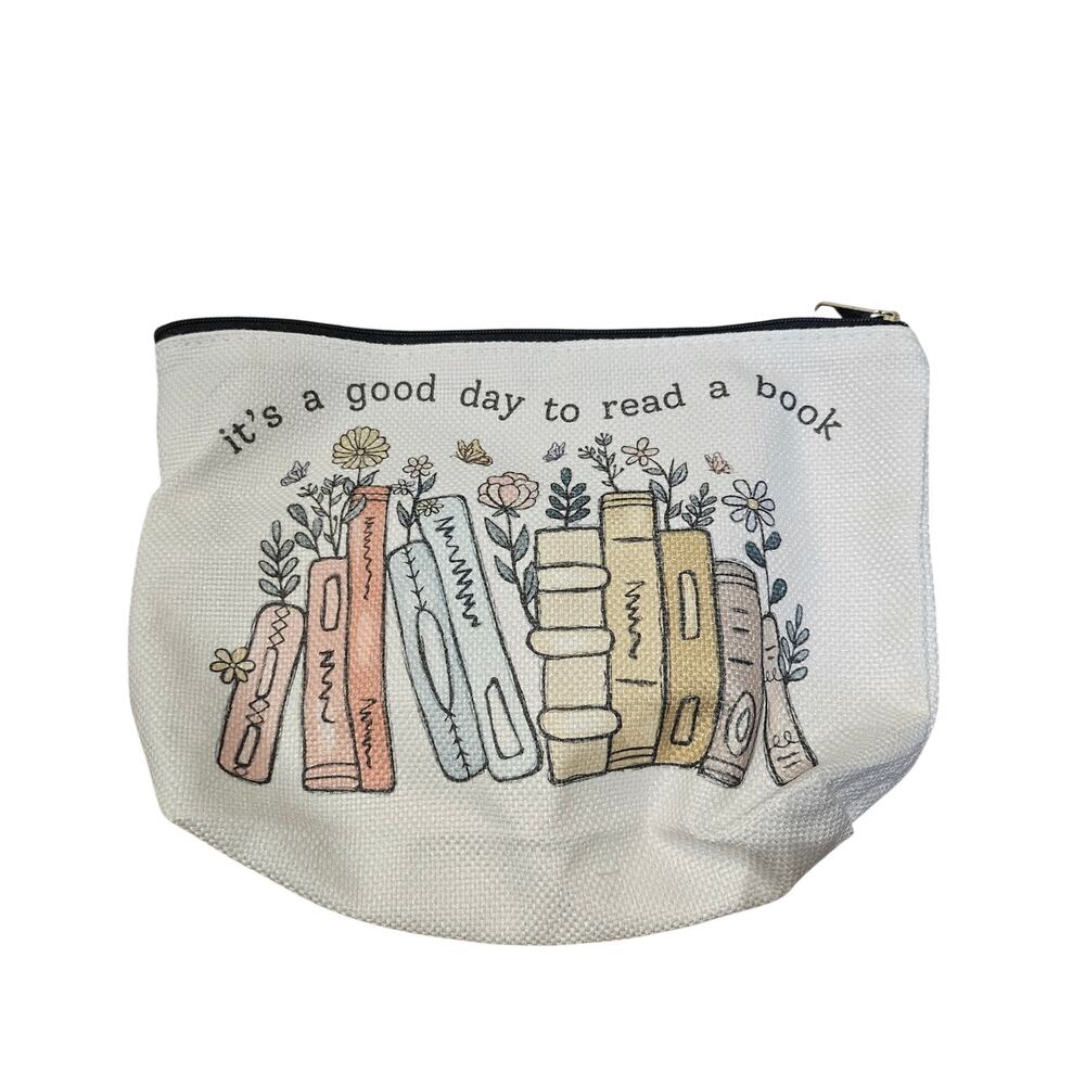 It's a Good Day to Read a Book Unbranded Makeup Bag